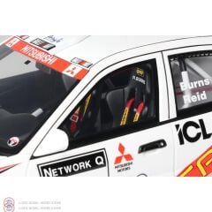 1:18 OTTO 1997 Mitsubishi Carisma GT GRA Rac Rally #2 White R. Burns