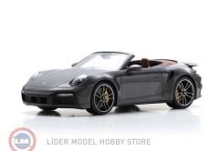 1:18 Schuco 2022 Porsche 911 (992) Turbo S Cabriolet - Agate Grey