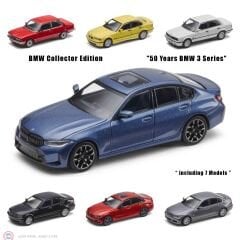 1:64 Minichamps BMW Collector Edition '' 50 Years BMW 3 Series '' 7'li set
