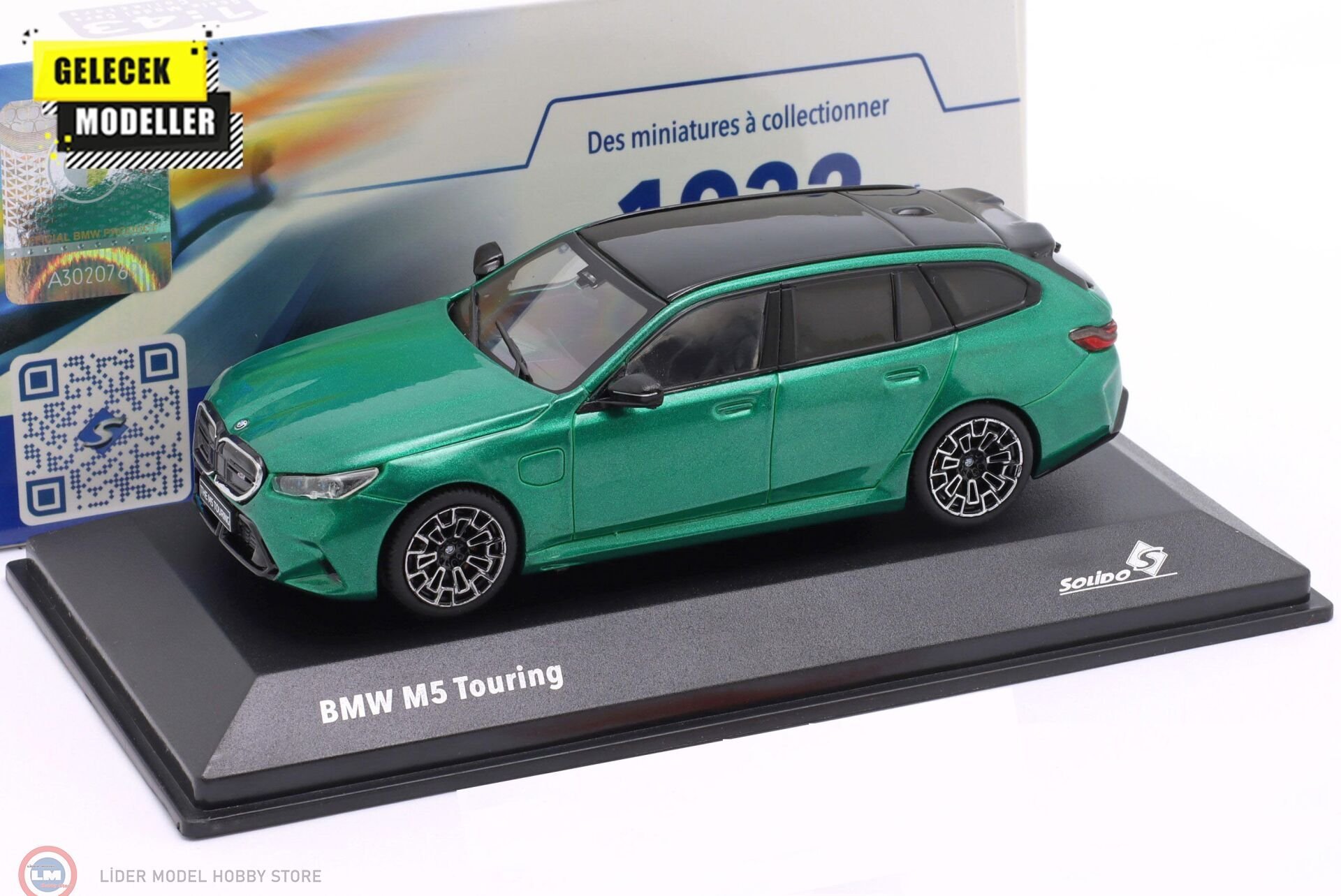 1:43 Solido 2024 BMW M5 Touring (G99) - Isle of Man green metallic