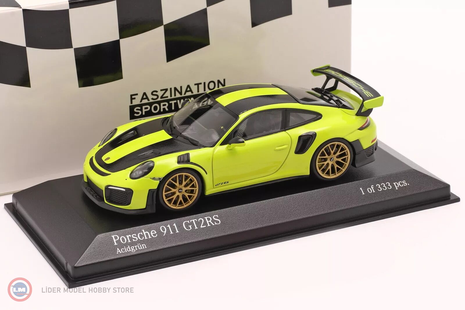 1:43 Minichamps 2018 Porsche 911 (991 II) GT2 RS Weissach Package