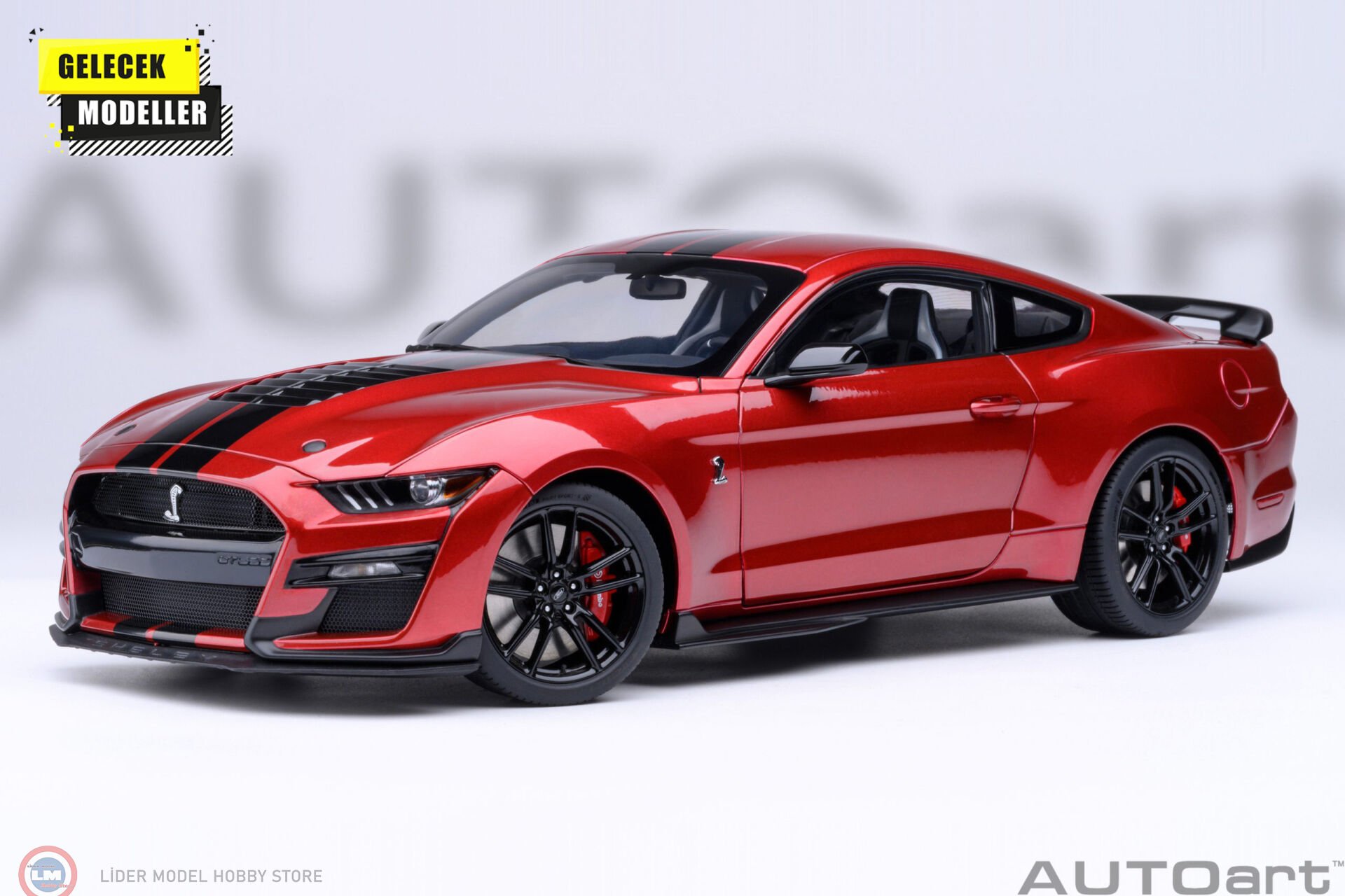 1:18 Autoart 2023 Ford Mustang Shelby GT500 - Rapid Red