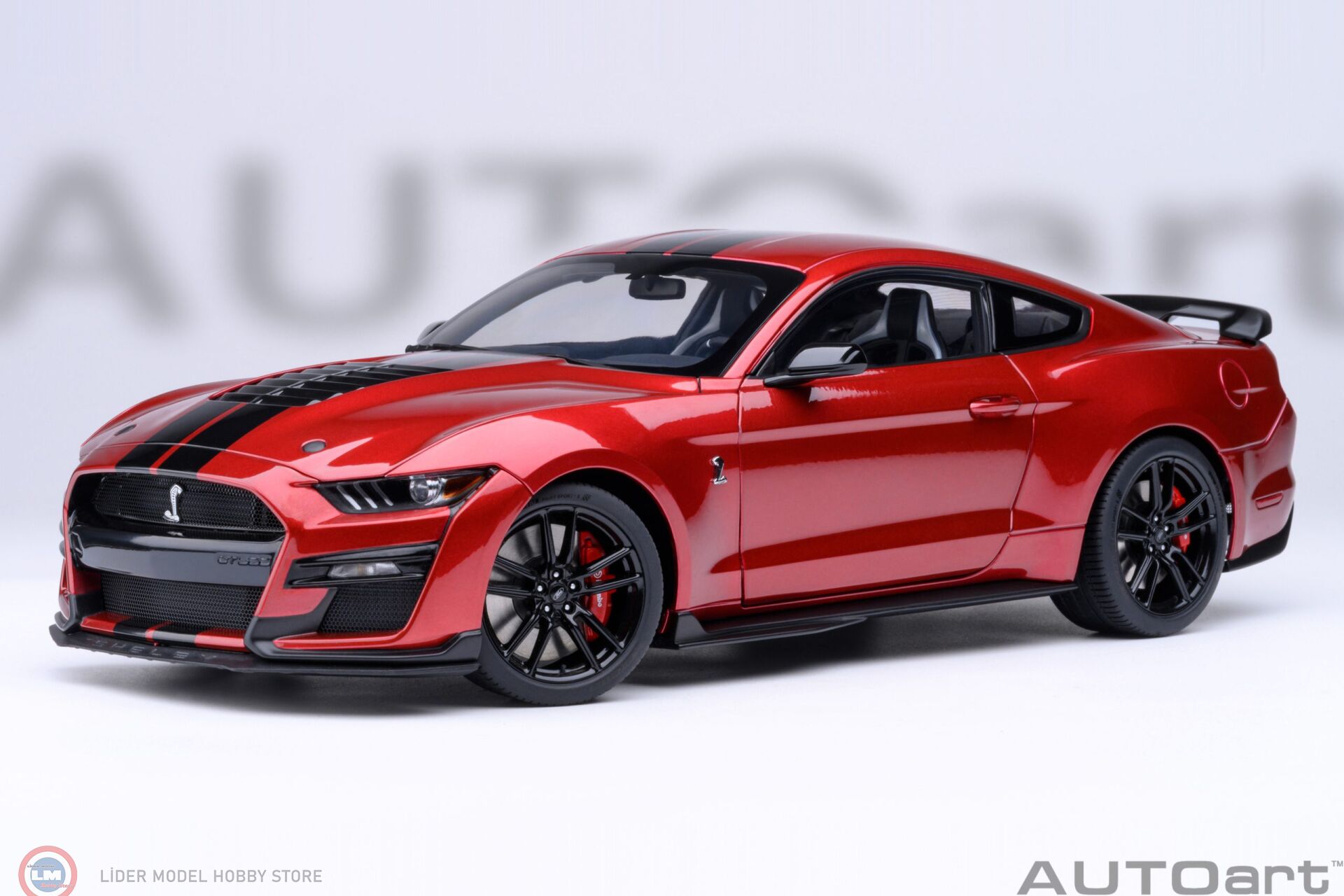 1:18 Autoart 2023 Ford Mustang Shelby GT500 - Rapid Red