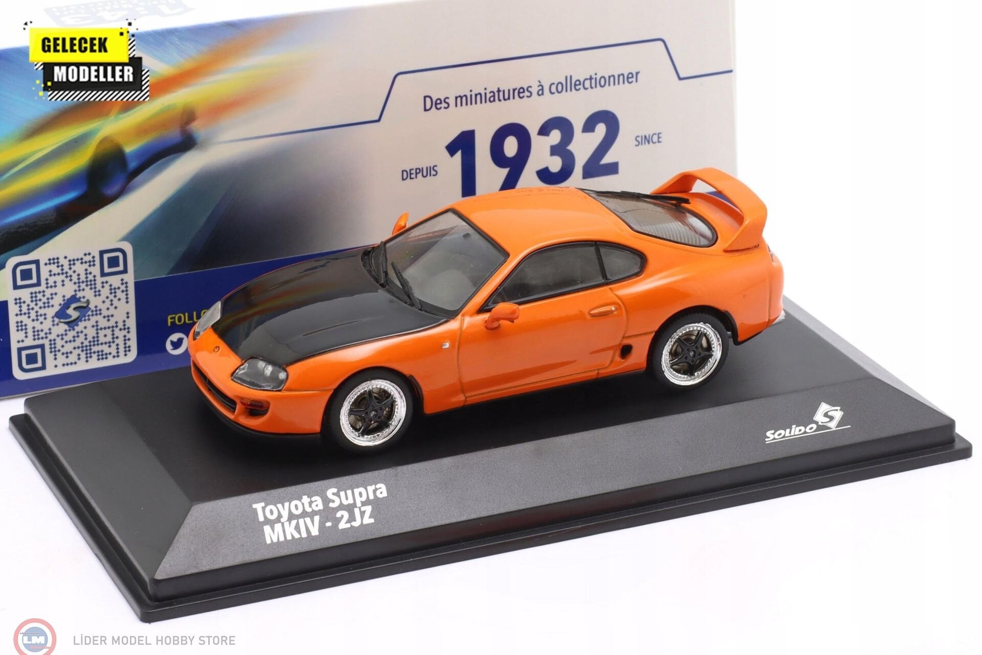1:43 Solido 2001 Toyota Supra Mk.4 – Orange Custom
