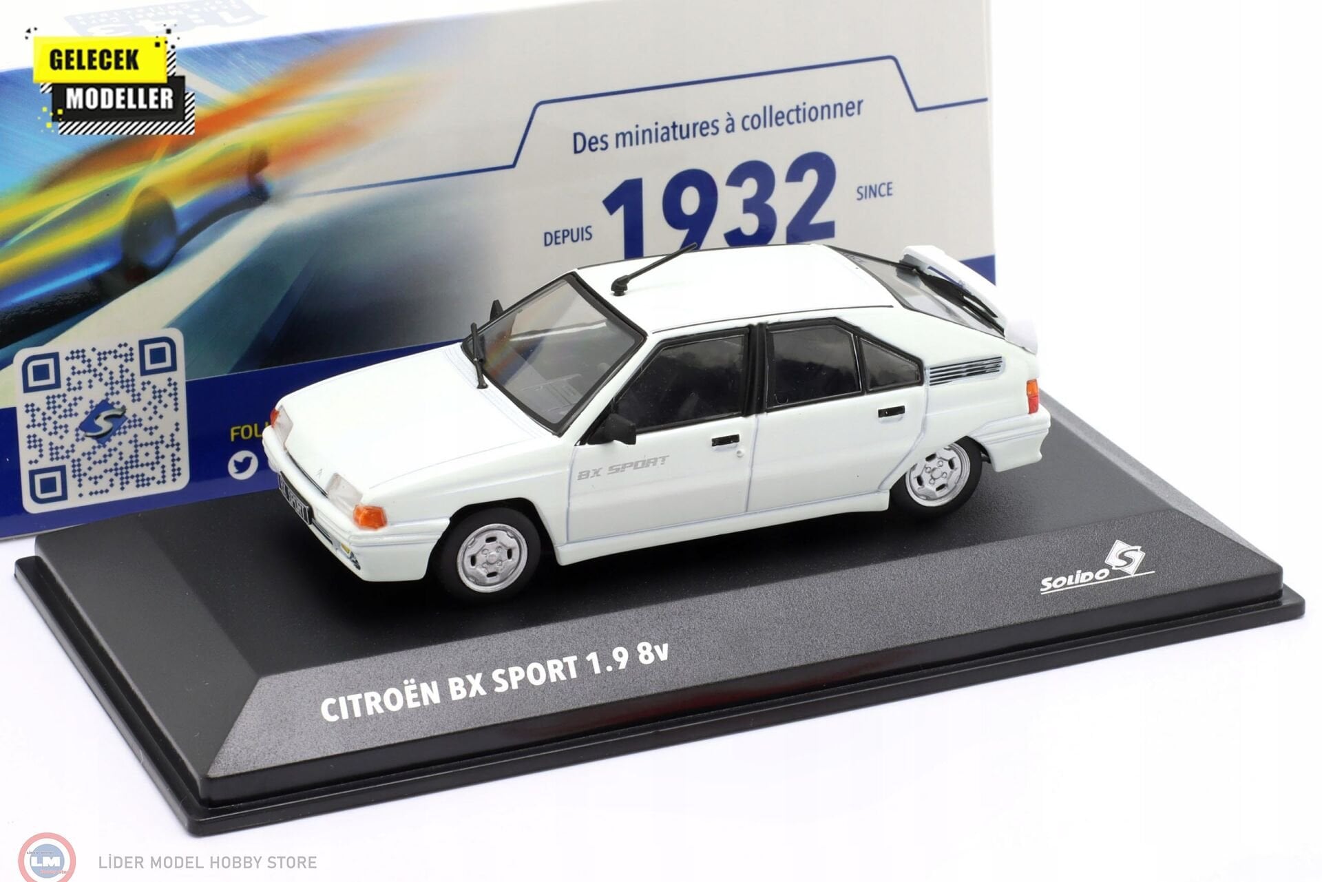 1:43 Solido 1985 Citroen BX Sport - white