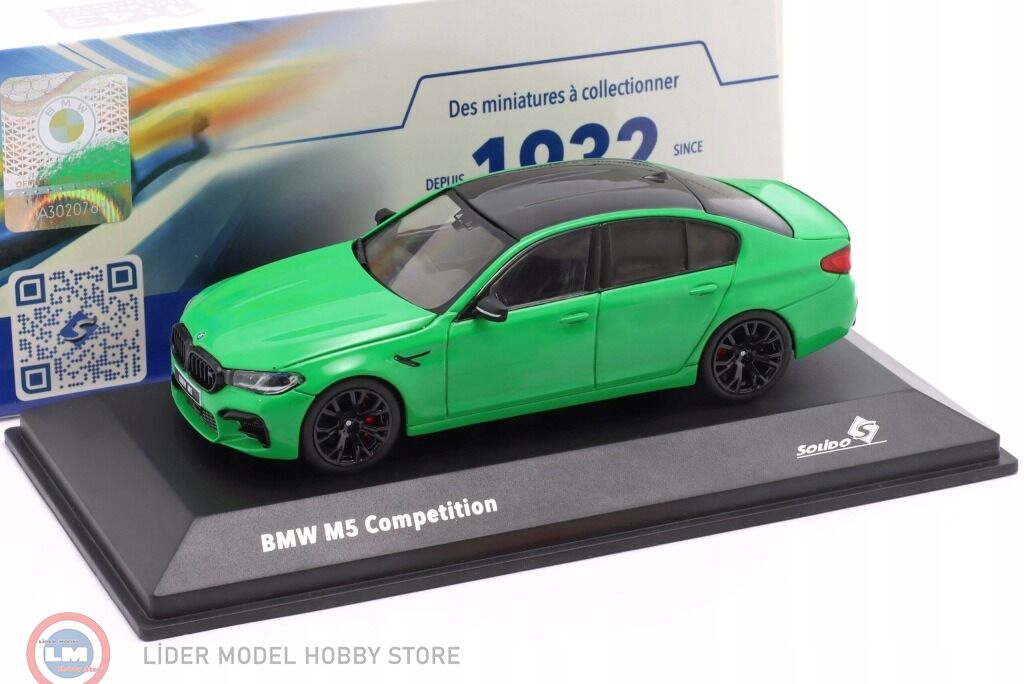 1:43 Solido 2022 BMW M5 (F90) Competition - signal green