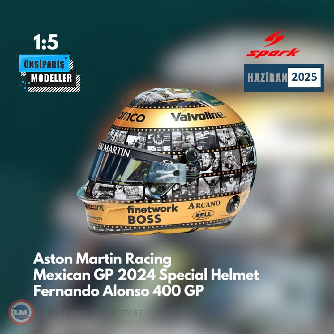 1:5 2024 Fernando Alonso Mexican GP Kask