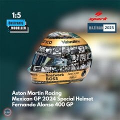 1:5 2024 Fernando Alonso Mexican GP Kask