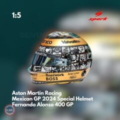 1:5 2024 Fernando Alonso Mexican GP Kask