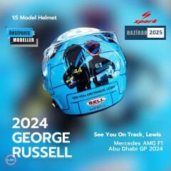 1:5  2024 George Russell Abu Dhabi GP Kask