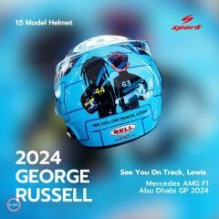 1:5  2024 George Russell Abu Dhabi GP Kask