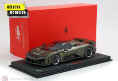 1:18 BBR 2024 Ferrari F80 carbon optional Verde Masoni Opaco
