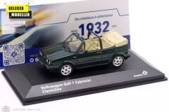1:43 Solido 1992 Volkswagen Golf I Convertible Classic Line - dark green