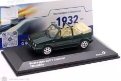 1:43 Solido 1992 Volkswagen Golf I Convertible Classic Line - dark green