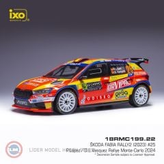 1:18 IXO 2024 Skoda Fabia Rallye 2, #25 Rally Monte Carlo