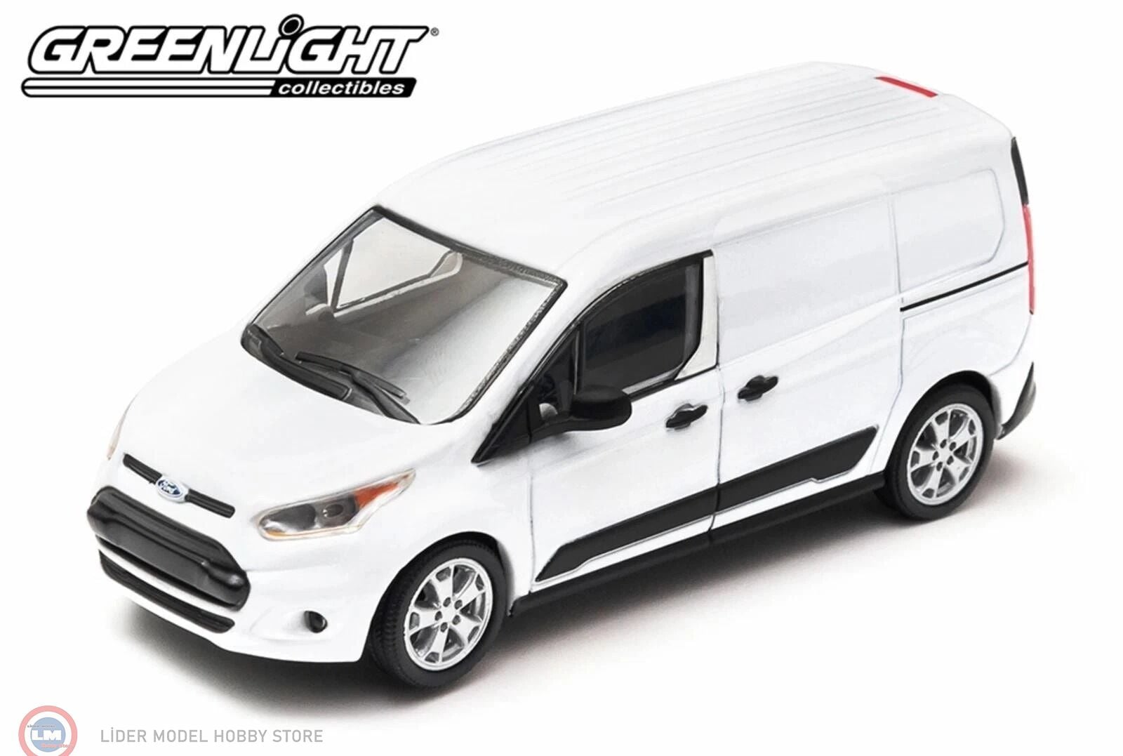 1:43 Greenlight 2014 Ford Transit Connect (V408) - White