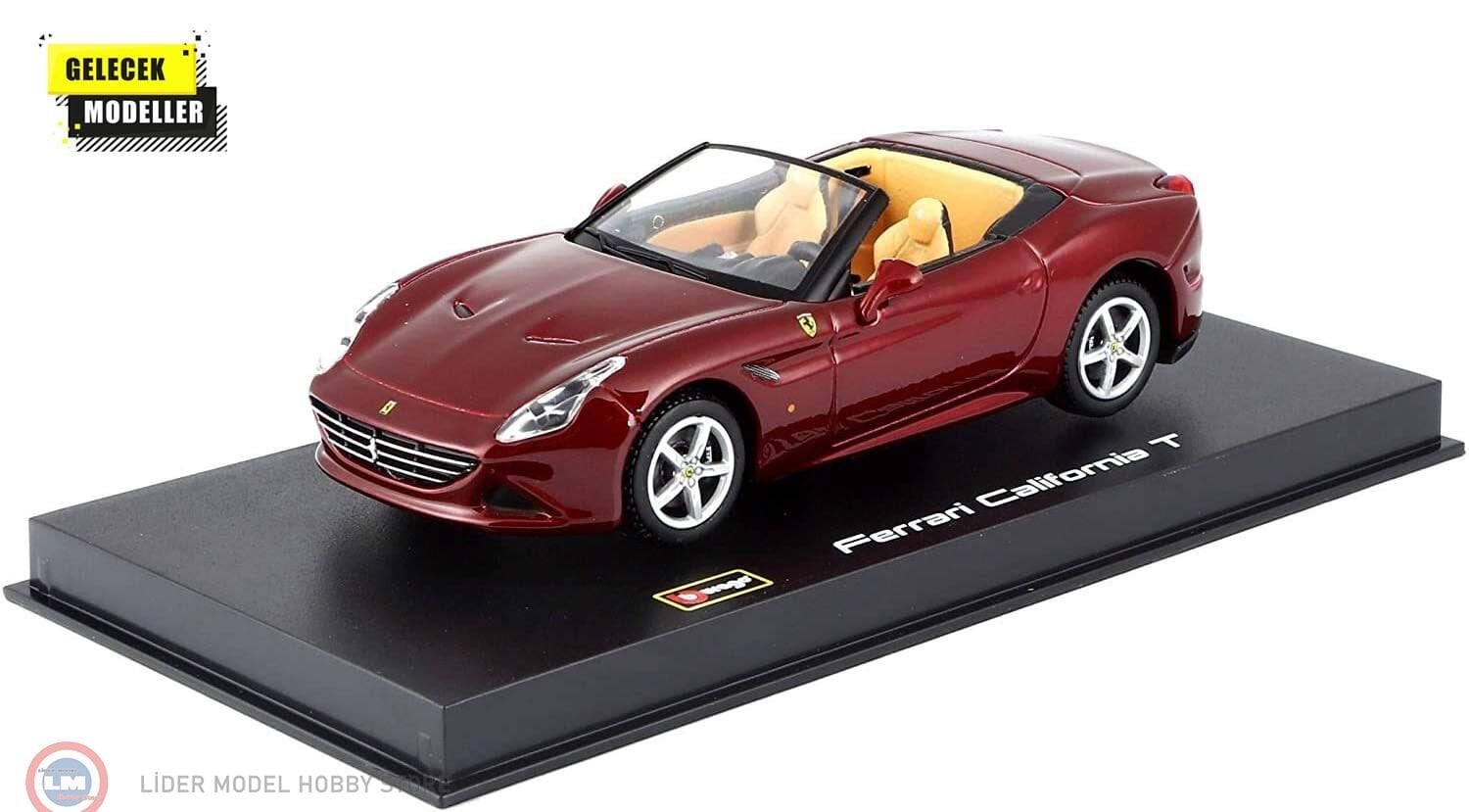 1:43 Burago FERRARI CALIFORNIA T OPEN TOP red (Signature)