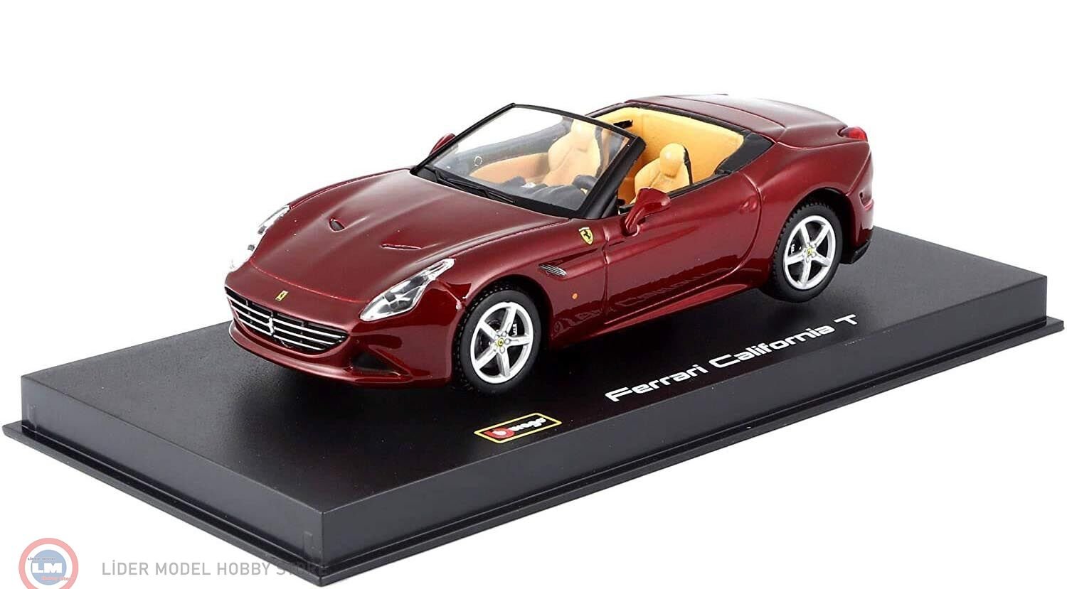 1:43 Burago FERRARI CALIFORNIA T OPEN TOP red (Signature)