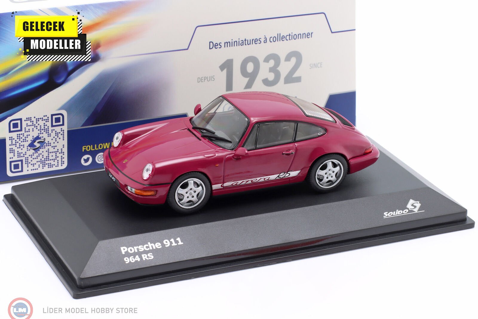 1:43 Solido 1992 Porsche 911 (964) Carrera RS