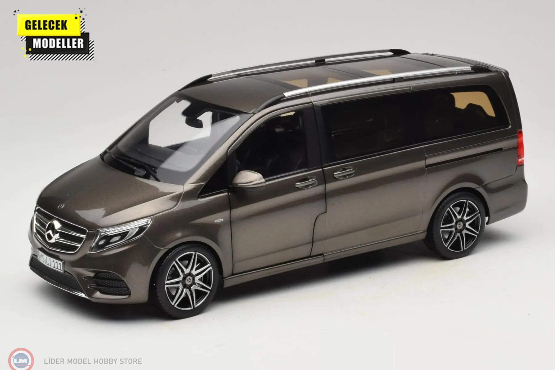 1:18 Norev 2018 Mercedes Benz V-Class Viano AMG Line - Indium Grey