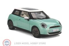 1:18 Minichamps 2023 Mini Cooper SE - Ocean Wave Green