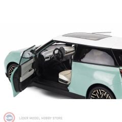 1:18 Minichamps 2023 Mini Cooper SE - Ocean Wave Green