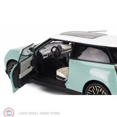 1:18 Minichamps 2023 Mini Cooper SE - Ocean Wave Green
