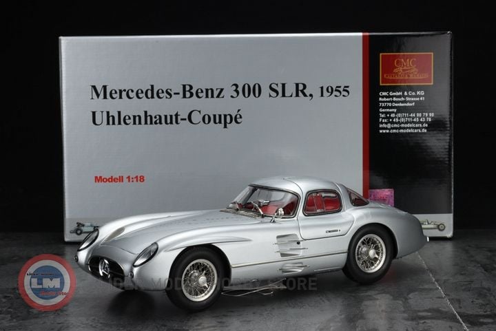 1:18 CMC 1955 Mercedes Benz 300 SLR W196 Uhlenhaut Coupe