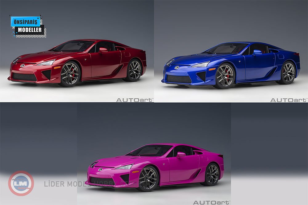 1:18 Autoart 2010 Lexus LFA Kırmızı