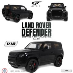 1:18 GT Spirit 2021 Land Rover Defender 90 P400 X-Dynamic HSE Black