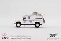 1:64 1991 Land Rover Defender 110 Safary Rally Martini Support Vehicle