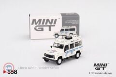 1:64 1991 Land Rover Defender 110 Safary Rally Martini Support Vehicle