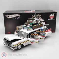 1:18 Hot Wheels ELITE 1989 Cadillac Ghostbusters ECTO-1