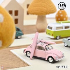 1:43 Norev 1973 Volkswagen Beetle Pink Jet Car