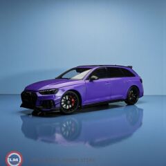 1:18 Kilo Works 2020 Audi RS4 Darwin Pro B9 Avant Purple Metallic