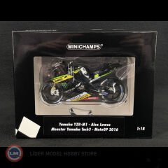 1:18 2016 Yamaha YZR-M1 #22 MONSTER TECH3  ALEX LOWES Motosiklet