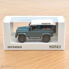 1:43 Norev 1995 Land Rover Defender Blue Jet Car