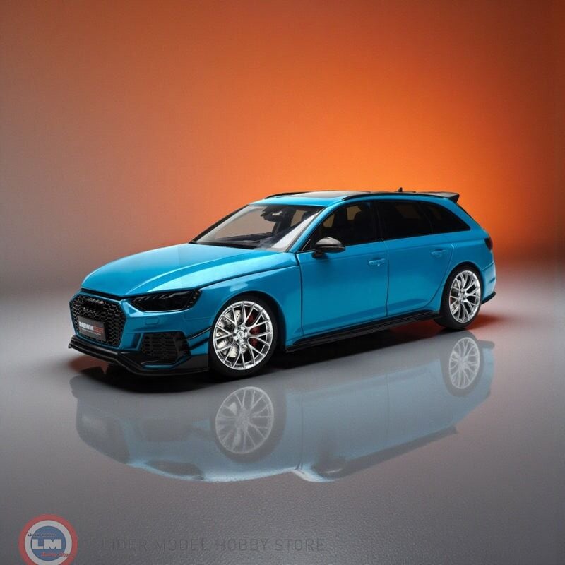 1:18 Kilo Works 2020 Audi RS4 Darwin Pro B9 Avant Blue Metallic
