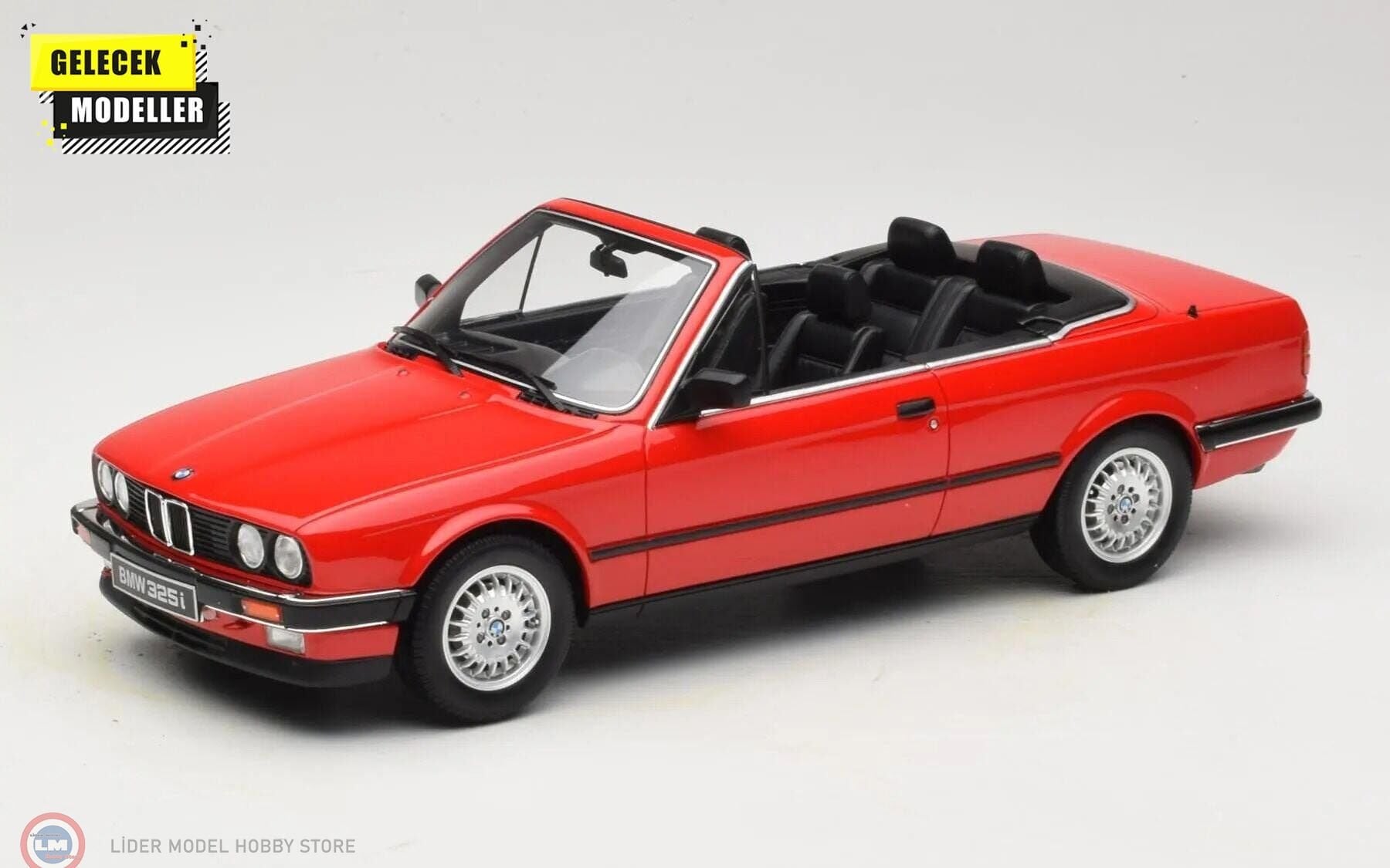 1:18 OTTO 1986 BMW 325i E30 Convertible Cabrio Bright Red