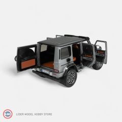 1:18 NZG 2023 Mercedes Benz G Class G63 AMG 4x4 Platin Magno Grey