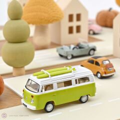 1:43 Norev 1973 Volkswagen T2 Combi Sage Green Jet Car