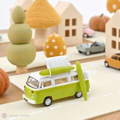 1:43 Norev 1973 Volkswagen T2 Combi Sage Green Jet Car