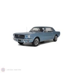 1:12 1965 Ford Mustang V8 Hardtop Silver Blue Pony