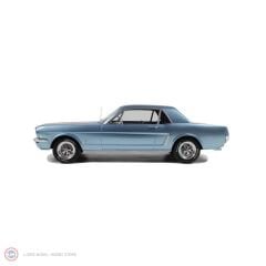 1:12 1965 Ford Mustang V8 Hardtop Silver Blue Pony