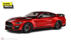 1:18 Solido 2023 Ford Shelby Mustang GT500KR – Red  Black Stripes