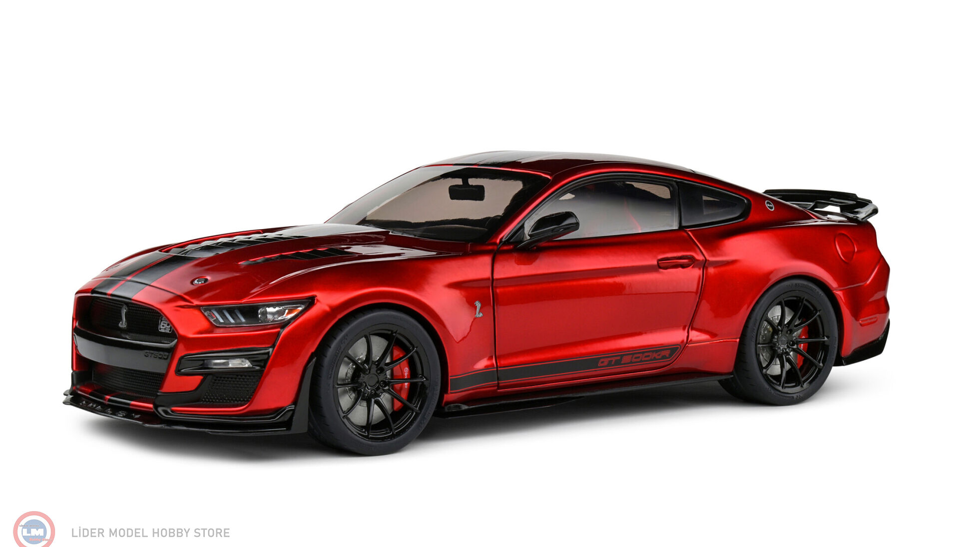 1:18 Solido 2023 Ford Shelby Mustang GT500KR – Red  Black Stripes
