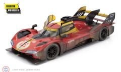 1:18 Burago Ferrari 499P 3.0L TURBO V6 #50 - WINNER LeMans 2024 '' AFTER RACE VERSION ''
