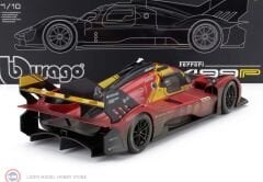 1:18 Burago Ferrari 499P 3.0L TURBO V6 #50 - WINNER LeMans 2024 '' AFTER RACE VERSION ''