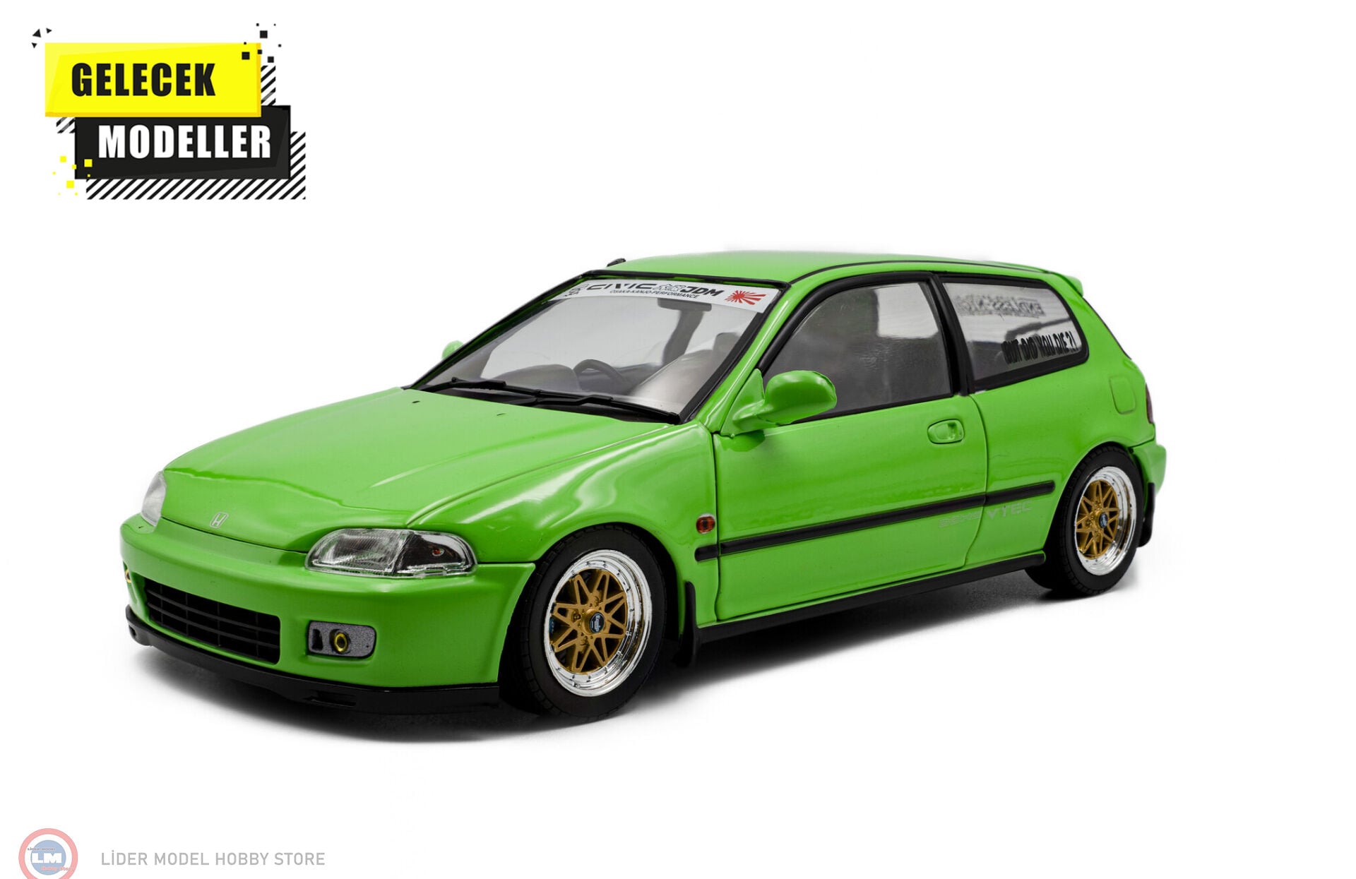 1:18 Solido 1991 Honda Civic (EG6) SOLIDO WORKS - NEON GREEN
