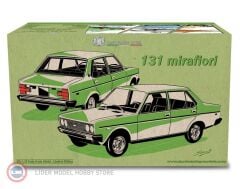 1:18 Laudo Racing 1974 Fiat 131 1600 Mirafiori Special White